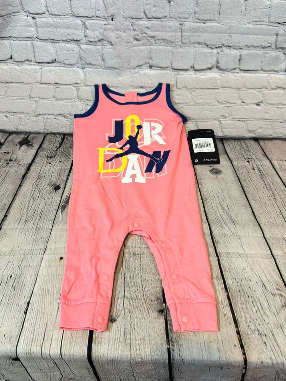 Air Jordan Baby Girl Sleeveless Romper